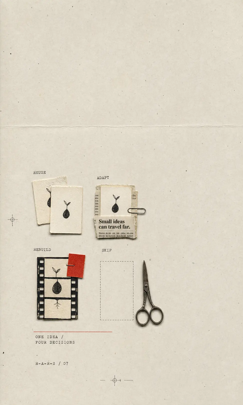 Click to preview One idea can be reused, adapted, rebuilt, or deliberately skipped depending on the destination.